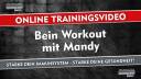 Bein Workout mit Mandy